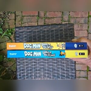 Dog Man Brawl of the Wild AND Lord of the Fleas Books New. 2 New Books For 1